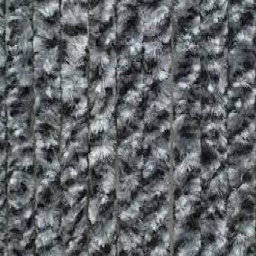 Chenille Vorhang 100x200 grau/weiß/schwarz