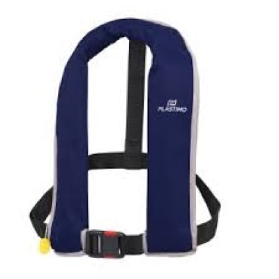 СПАСИТЕЛНА ЖИЛЕТКА INFL PL01 165 MANU UML NAVY PLASTIMO