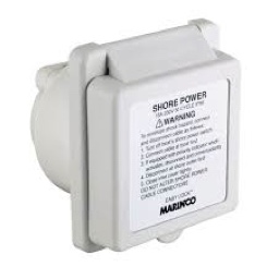 Marinco 16A Inlet Easy Lock Exp with Warning Label 230V Aftermarket