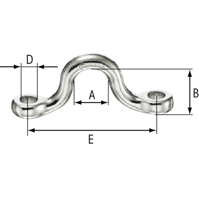 УХО ЗА ТЕНТА ø8mm L60MM CEN.DIS=A16 H21