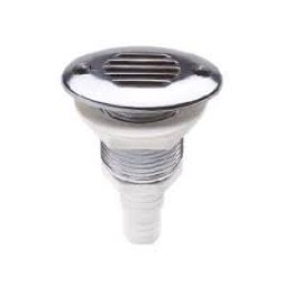 VENT ROUND STRAIGHT / D17-19MM HOSE CHR