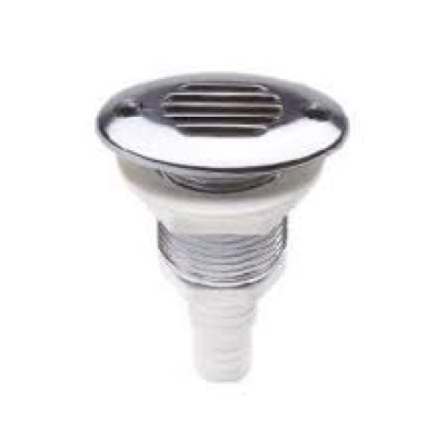 VENT ROUND STRAIGHT / D17-19MM HOSE CHR