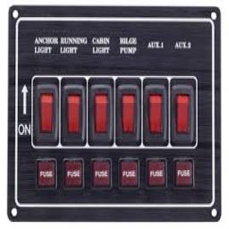 ЕЛ.ТАБЛО ЗА ЛОДКА 3-КЛЮЧА 12V