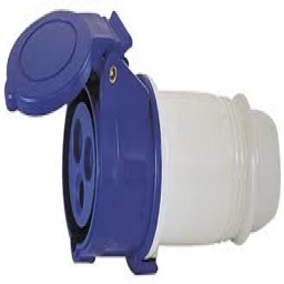 КОНЕКТОР 16A 2+T BLUE 220V IP44