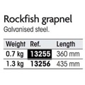 КОТВА GRAPNEL 1.3 KG ЗА КАМАНИ