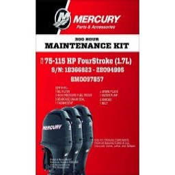 СЕРВИЗЕН КОМПЛЕКТ -300 ЧАСА ЗА MERCURY 75-115 HP 1.7L S/N 1B366823- 2B094995